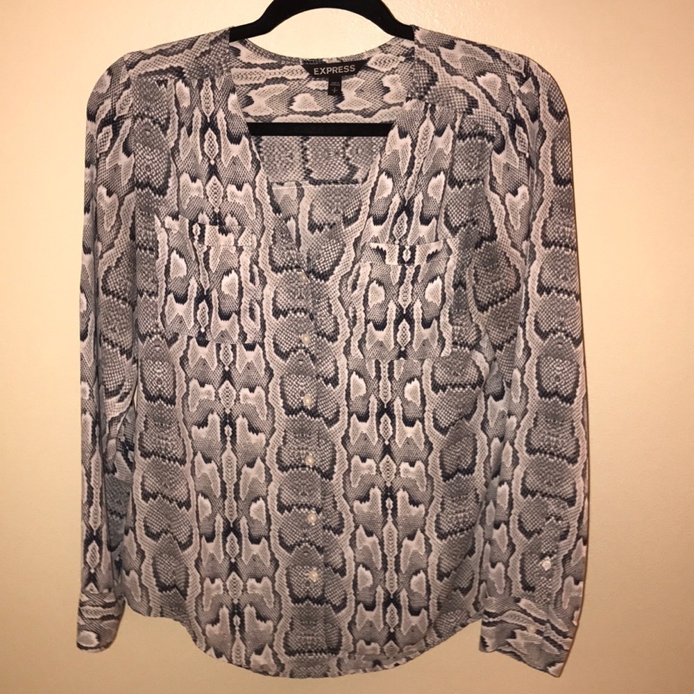 Snake print blouse